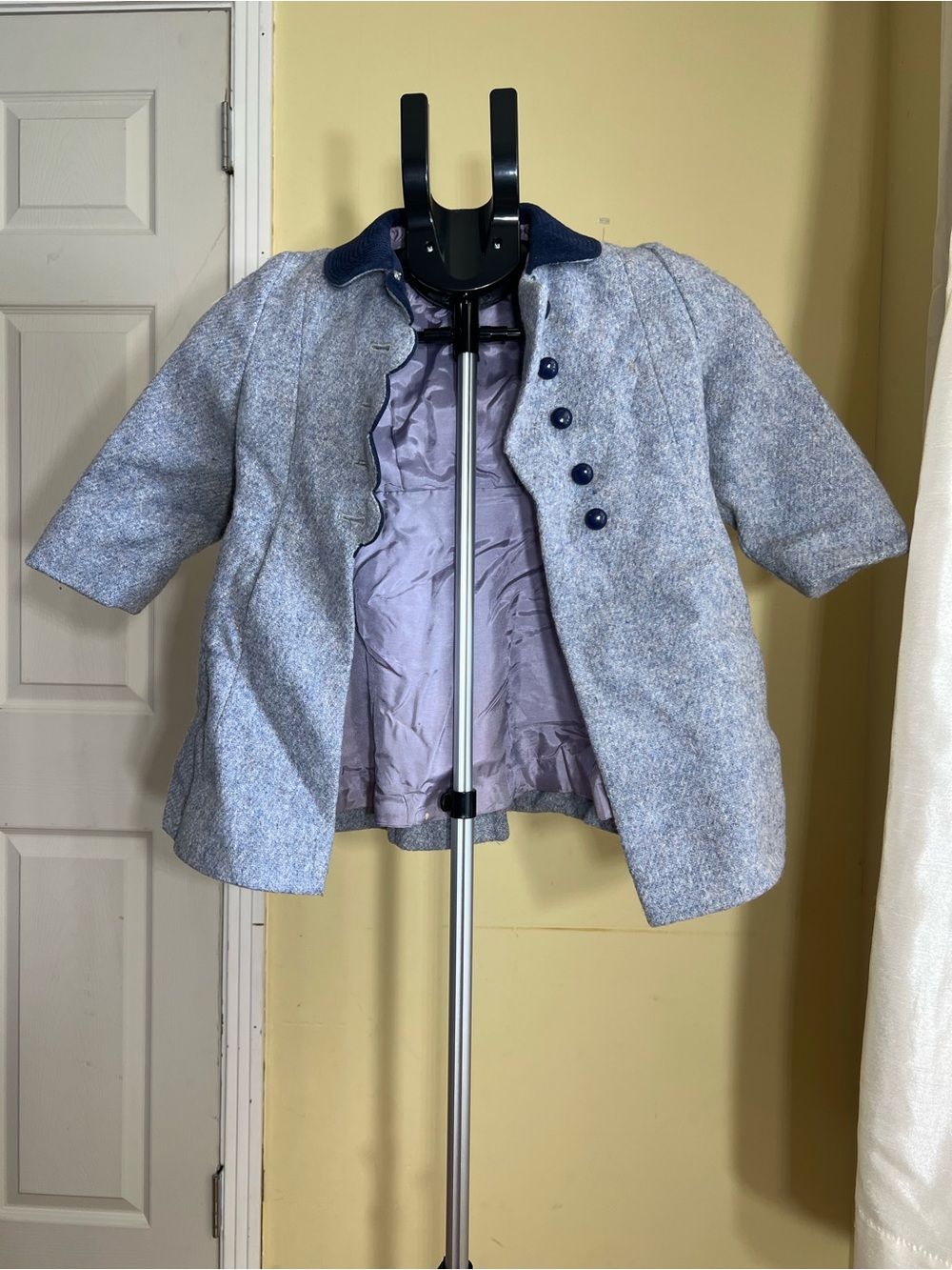 TailorWear Girls’ Blue-Gray Dress Coat